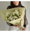 Букет из 19  белоснежных альстромерий 