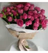 Монобукет из 19 кустовых пионовидных роз  3