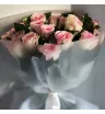 Монобукет из 19 нежно-розвых роз  2