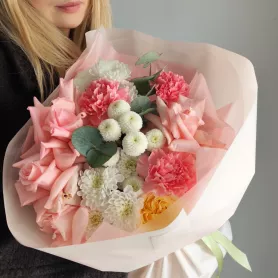 Букет Мадмуазель Пинк  от интернет-магазина «VeraRosa»
